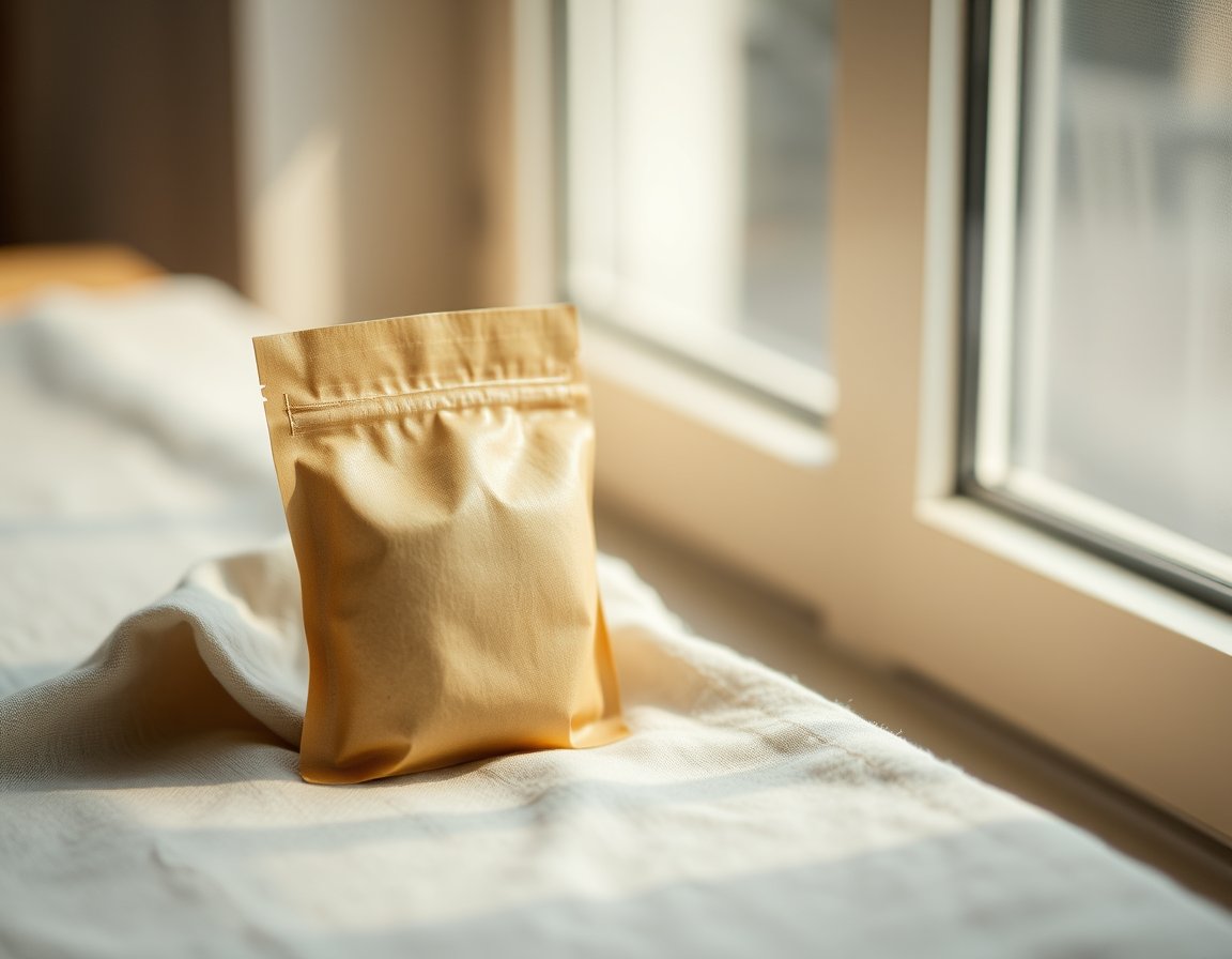 Individual pouches with lot numbers