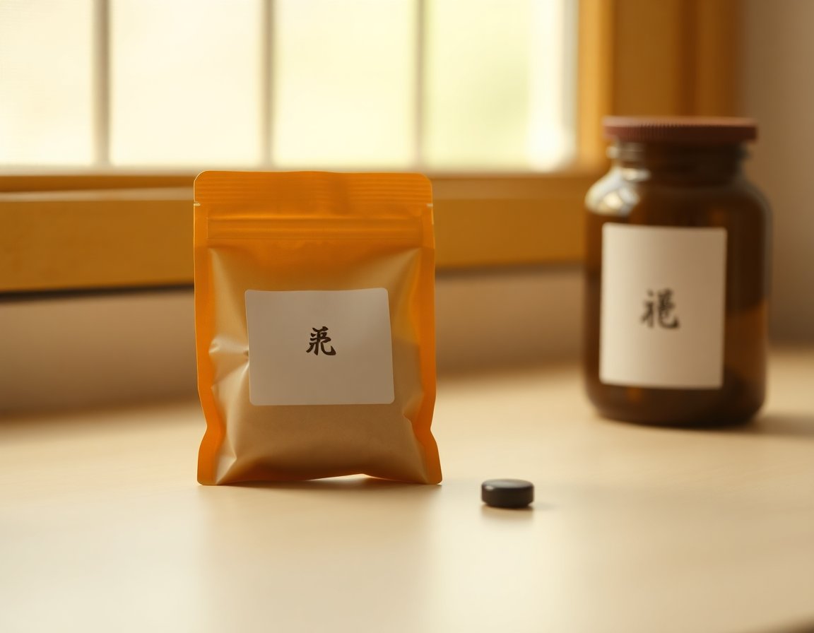 Stick pouches with lot numbers and batch record sheets