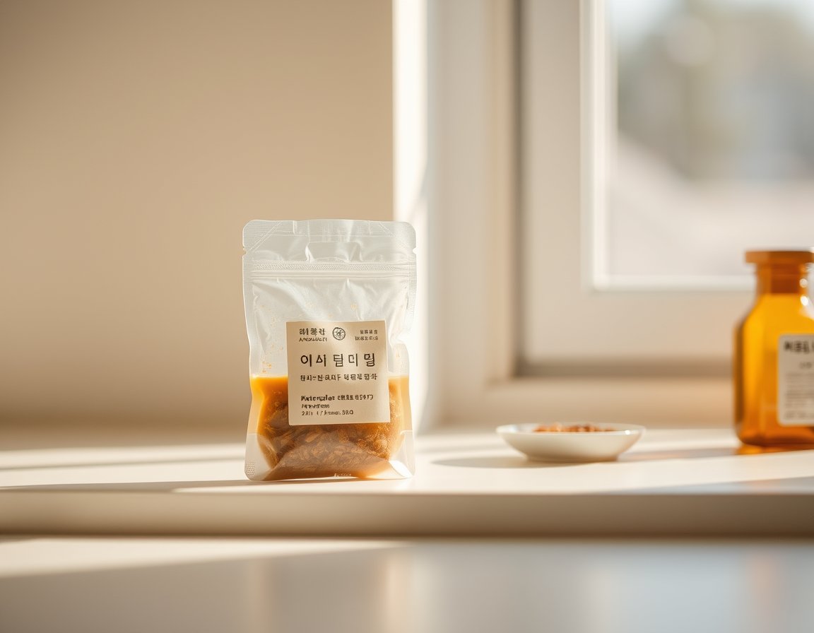 Individual pouches with lot numbers